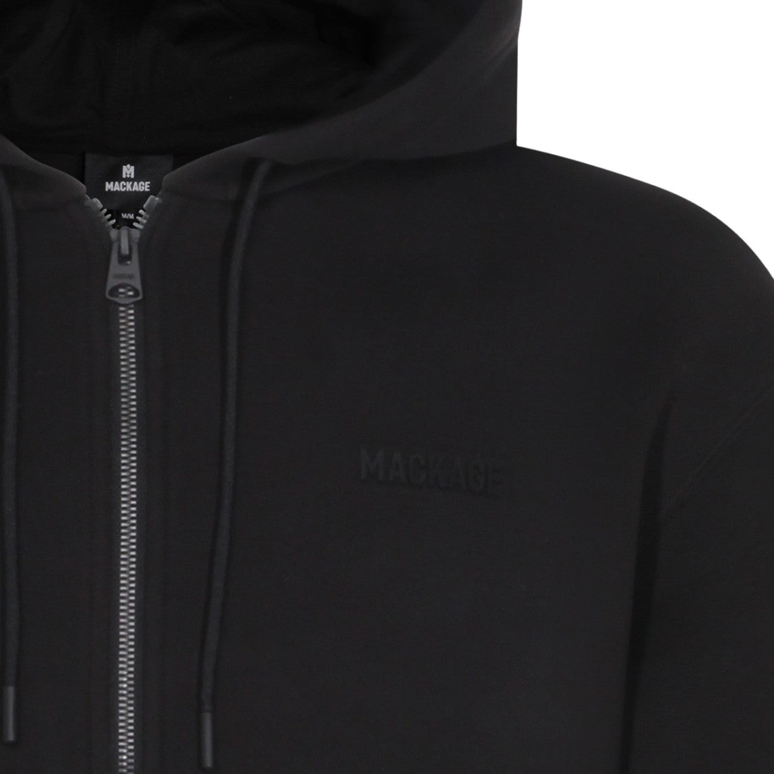 Mackage Classic Black Knit Hooded Sweatshirt