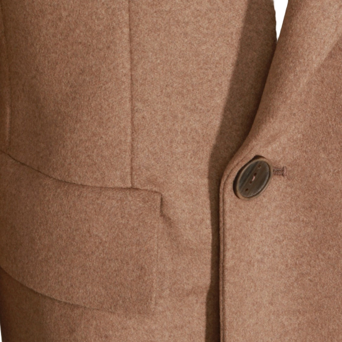 Hevo Long Double-Breasted Coat With Classic Lapel