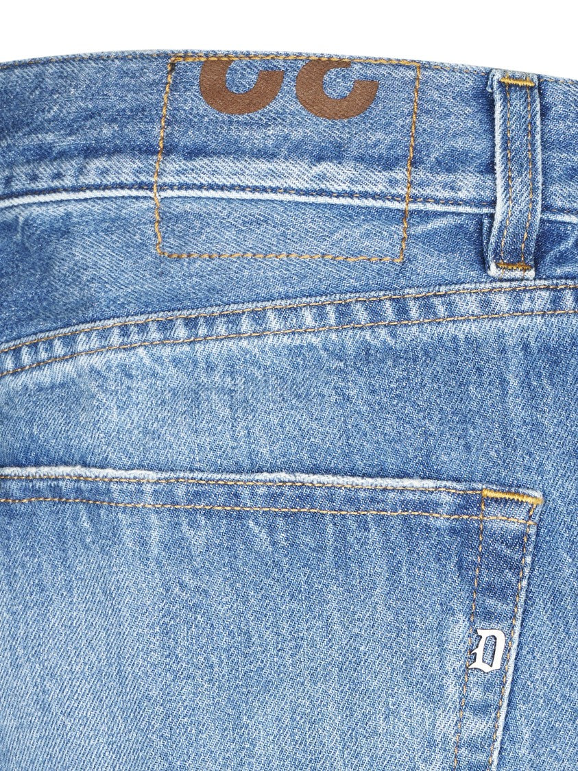 Dondup Slim Fit Light Blue Five-Pocket Jeans With Tapered Leg
