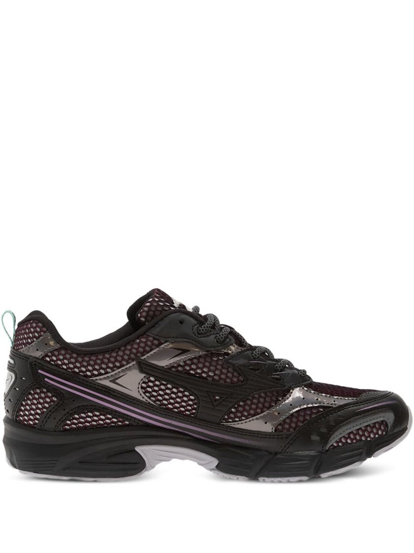 Mizuno Black Sneakers With Dark Purple Mesh