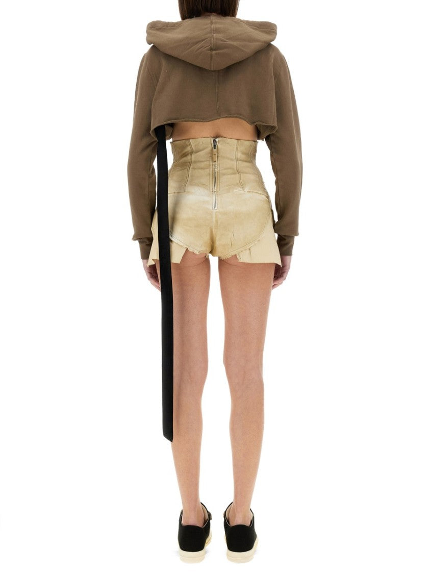 Drkshdw By Rick Owens Cropped Sweatshirt
