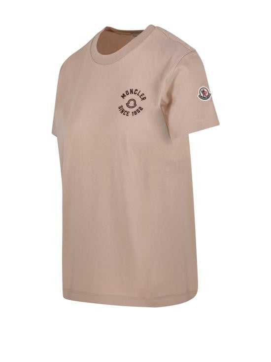 Moncler Embroidered Logo Cotton T-Shirt With Relaxed Fit