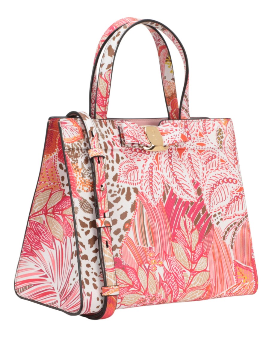 Ferragamo Vara Bow Top Handle Bag