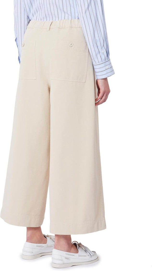 Max Mara Beige Polyethylene Casual Trousers