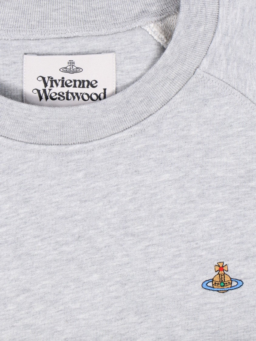 Vivienne Westwood "Orb" Crewneck Sweatshirt, In Grey Cotton