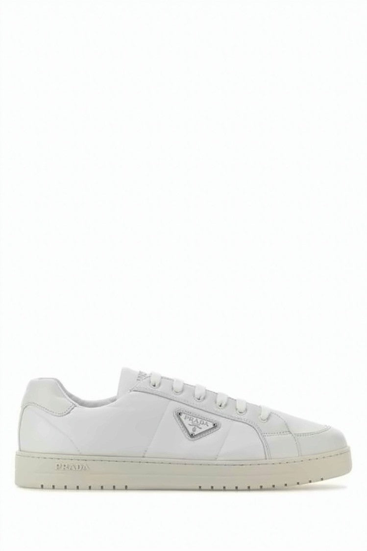 Prada Sleek Low-Top Sneaker With Triangular Logo Plaque