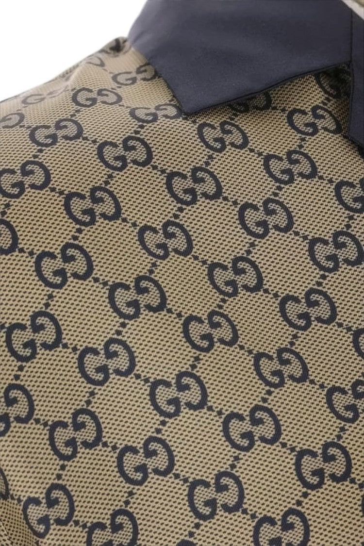 Gucci Silk Short-Sleeve Shirt With Interlocking Double-G Pattern