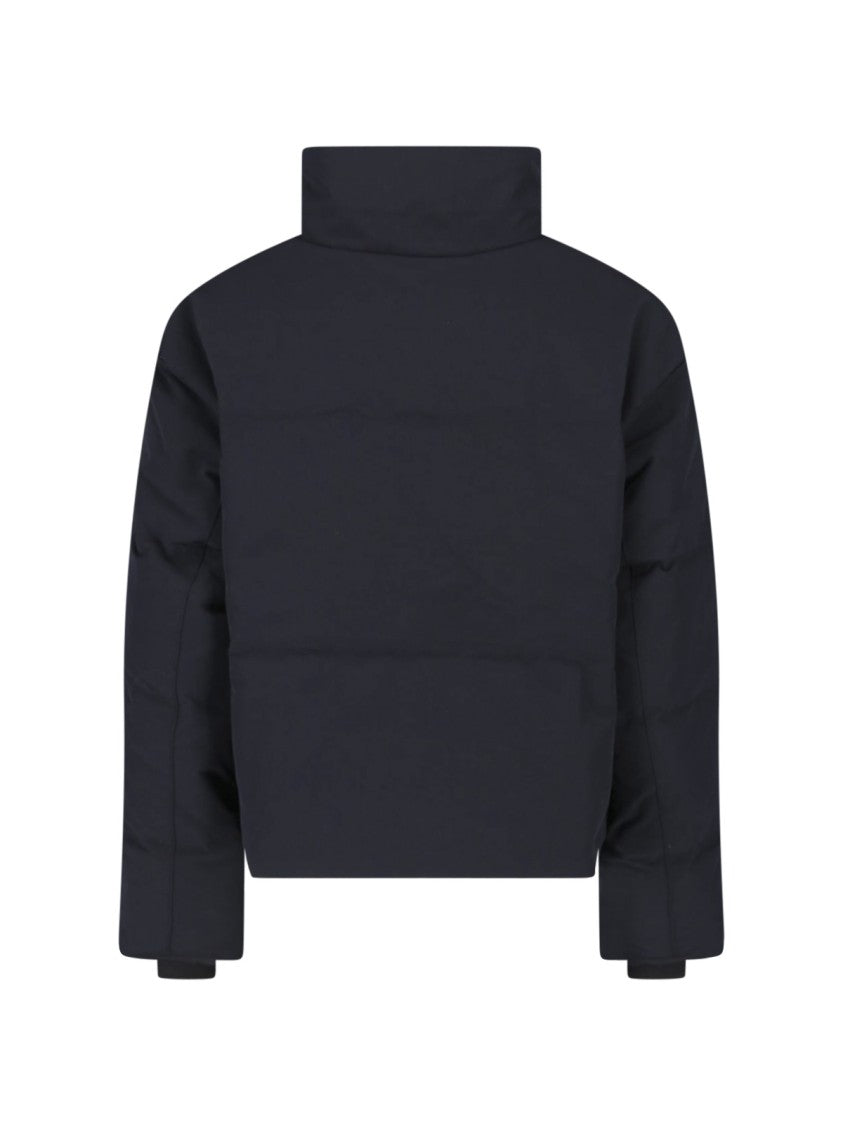 Canada Goose Black Grandview Cropped High-Collar Down Jacket