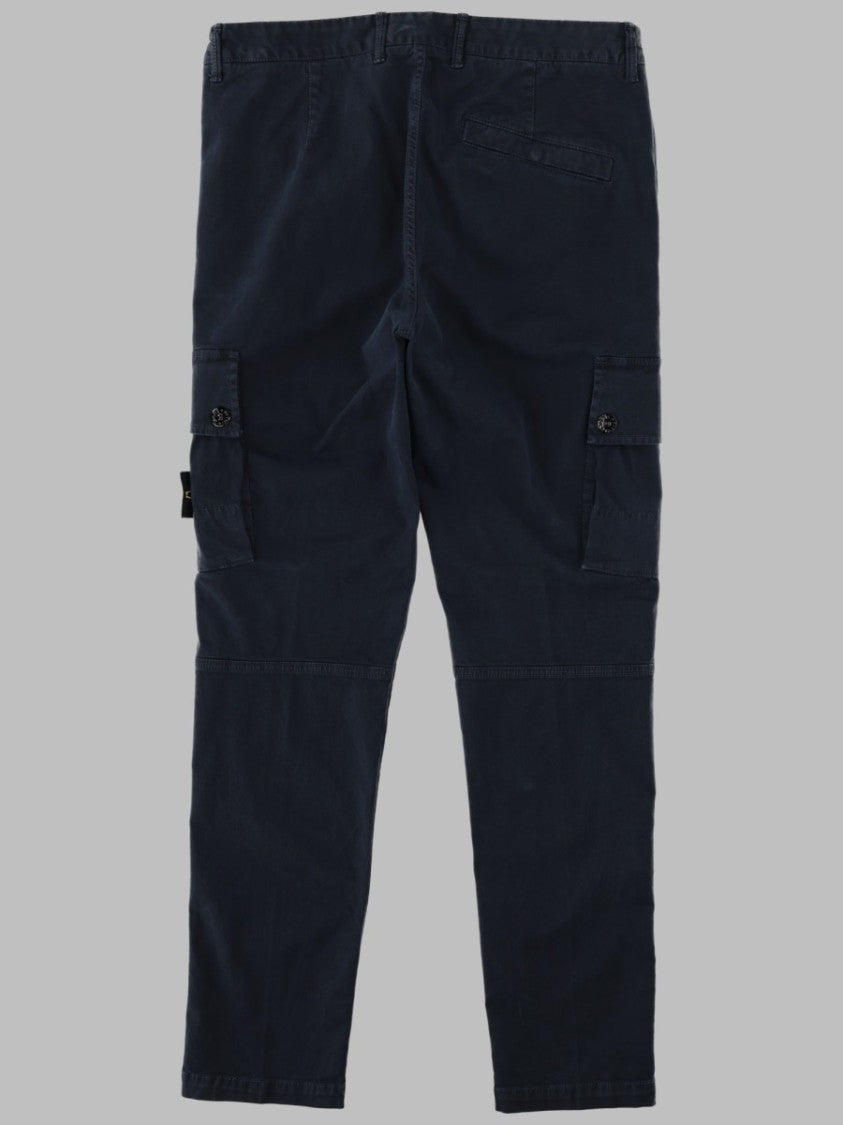 Stone Island Straight-Leg Cargo Pants With Distinctive Logo Patch
