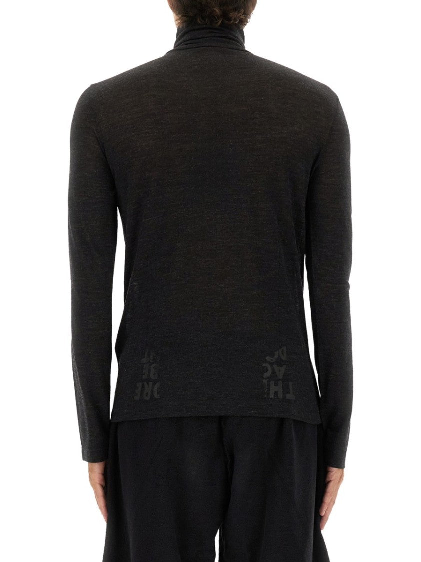 Mm6 By Maison Margiela Slim-Fit Turtleneck Sweater In Textured Wool