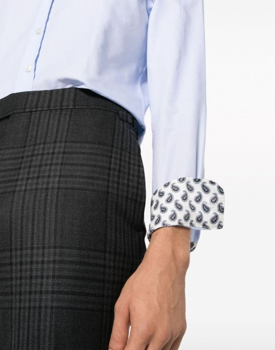 Etro Paisley Cuffs Button-Down Shirt