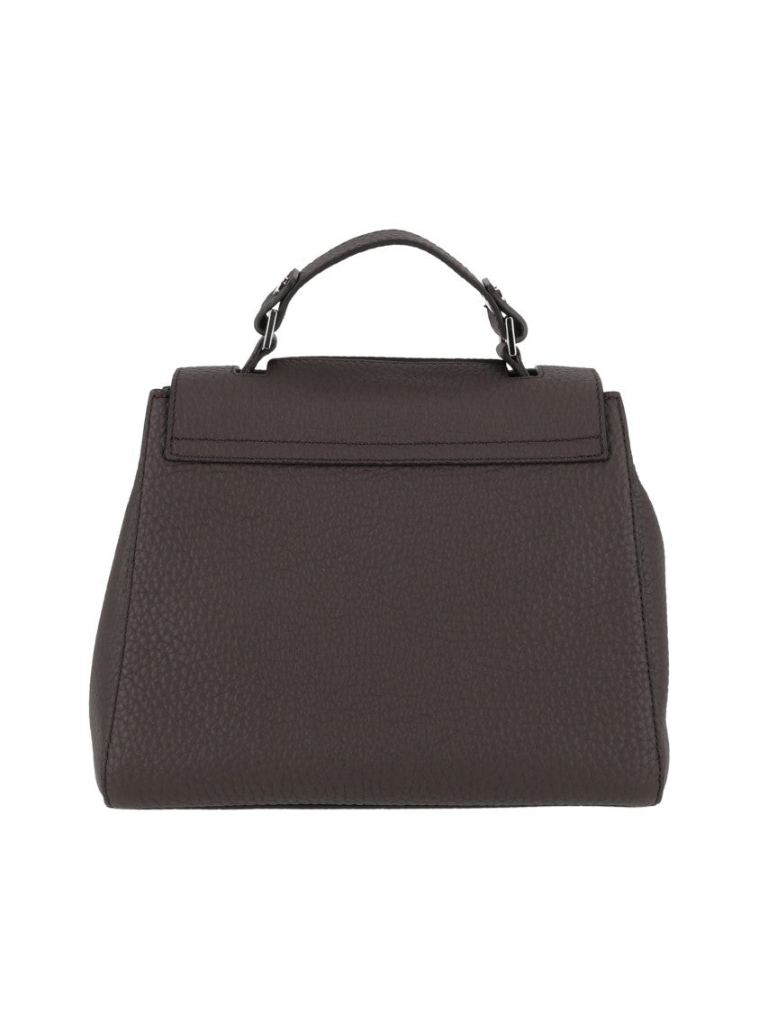 Claudio Orciani Brown Sveva Soft Small Calf Leather Handbag