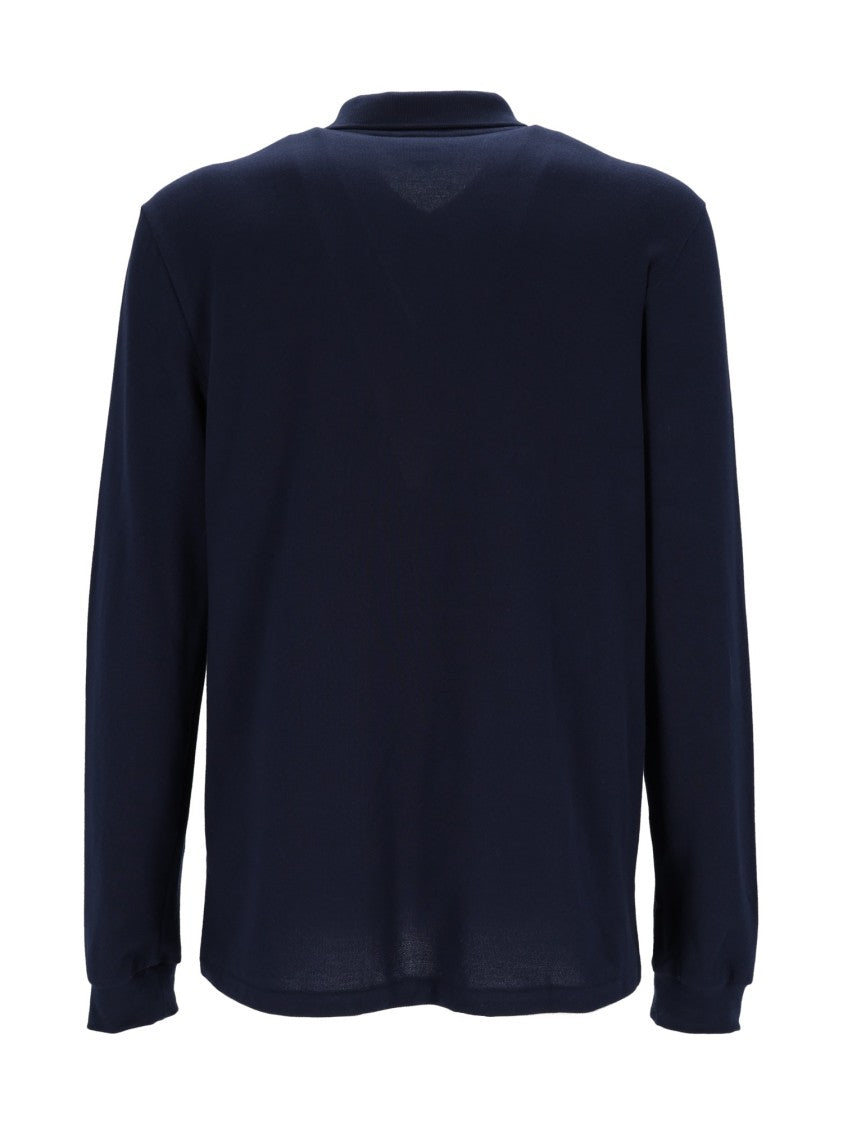 Lacoste Navy Blue Long Sleeve Polo Shirt