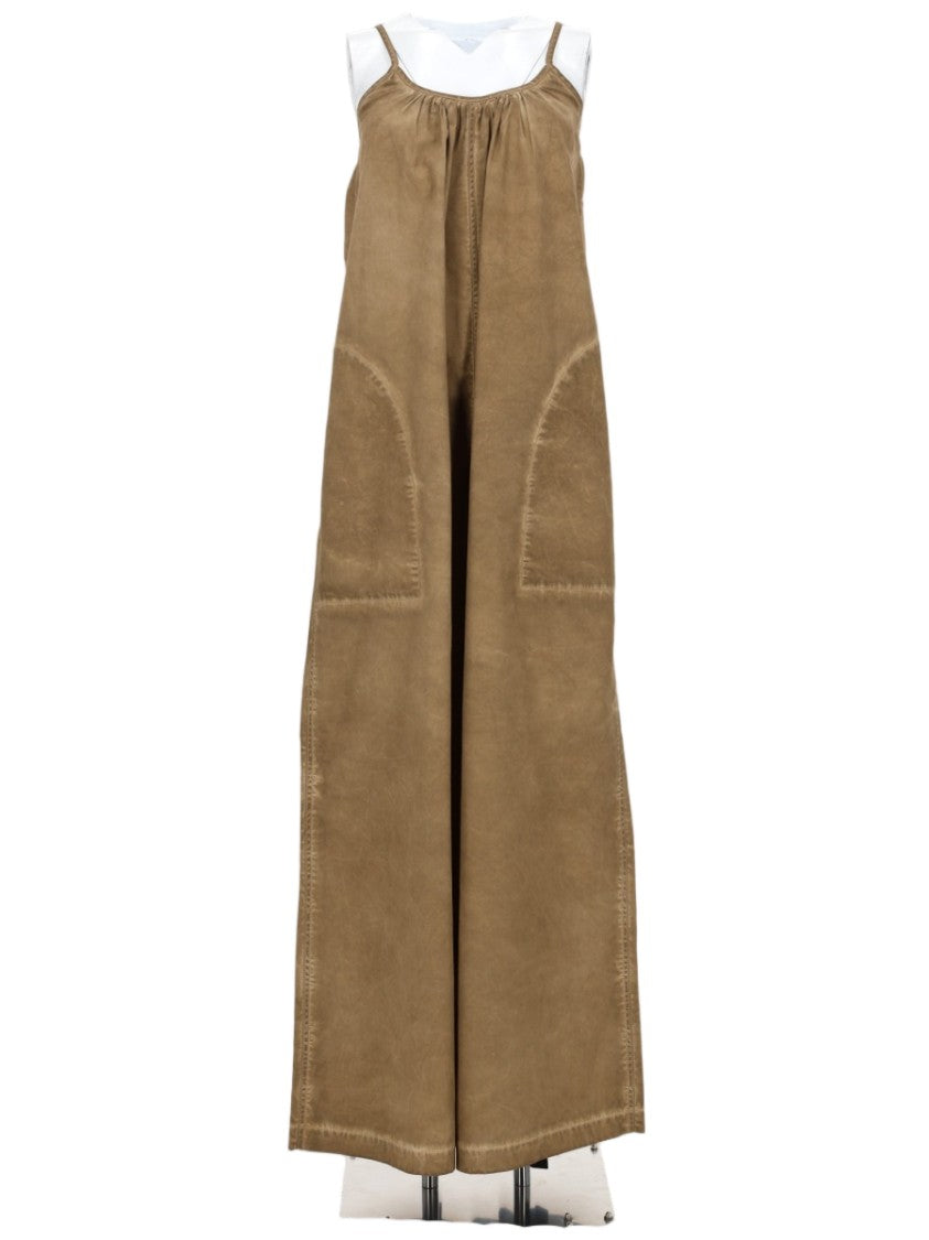 Uma Wang Tuta Intera Paul Wide-Leg Cotton Jumpsuit