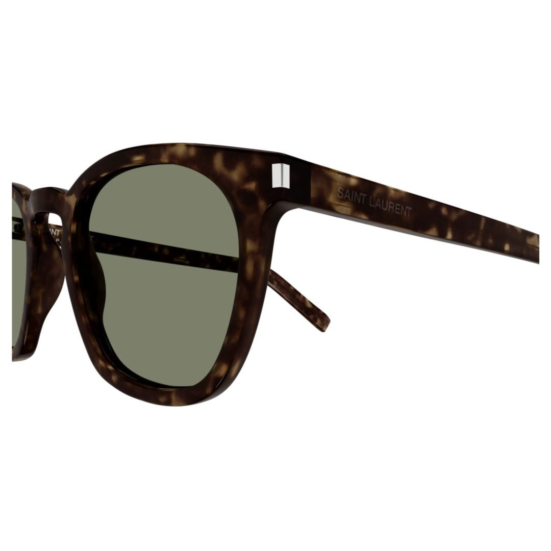 Saint Laurent Classic Tortoiseshell Square Frame Sunglasses
