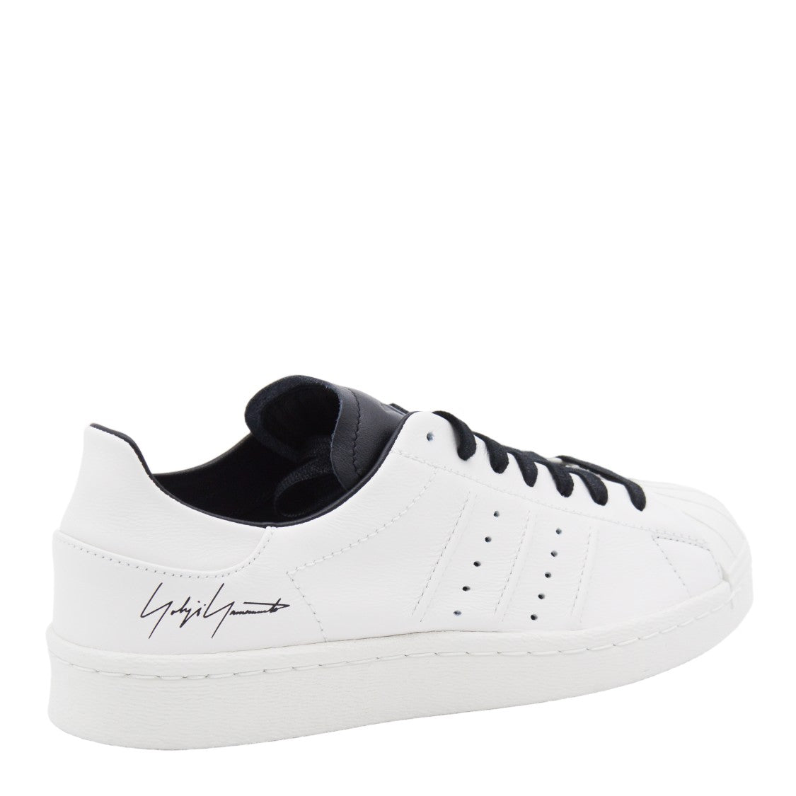 Y-3 Smooth White Leather Low-Top Sneakers