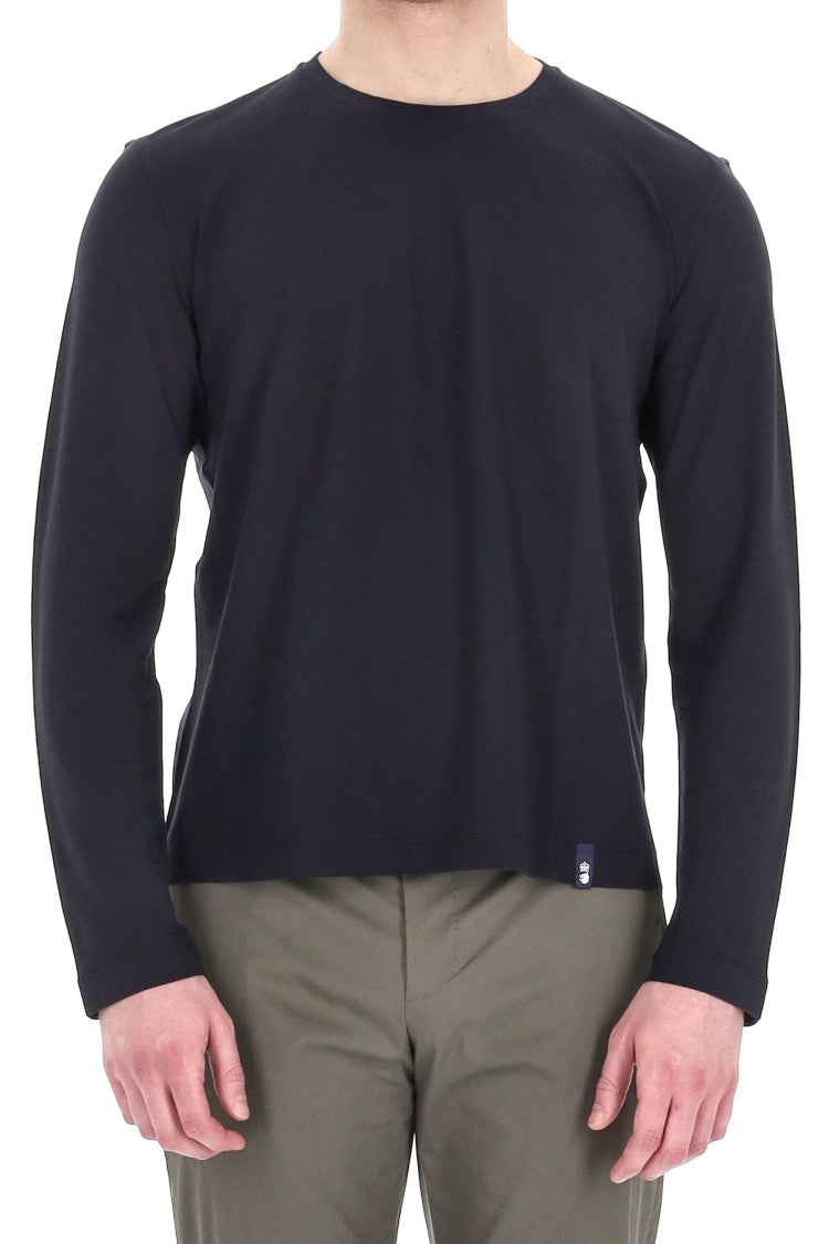 Drumohr "Ice Cotton" Long Sleeve Cotton T-Shirt