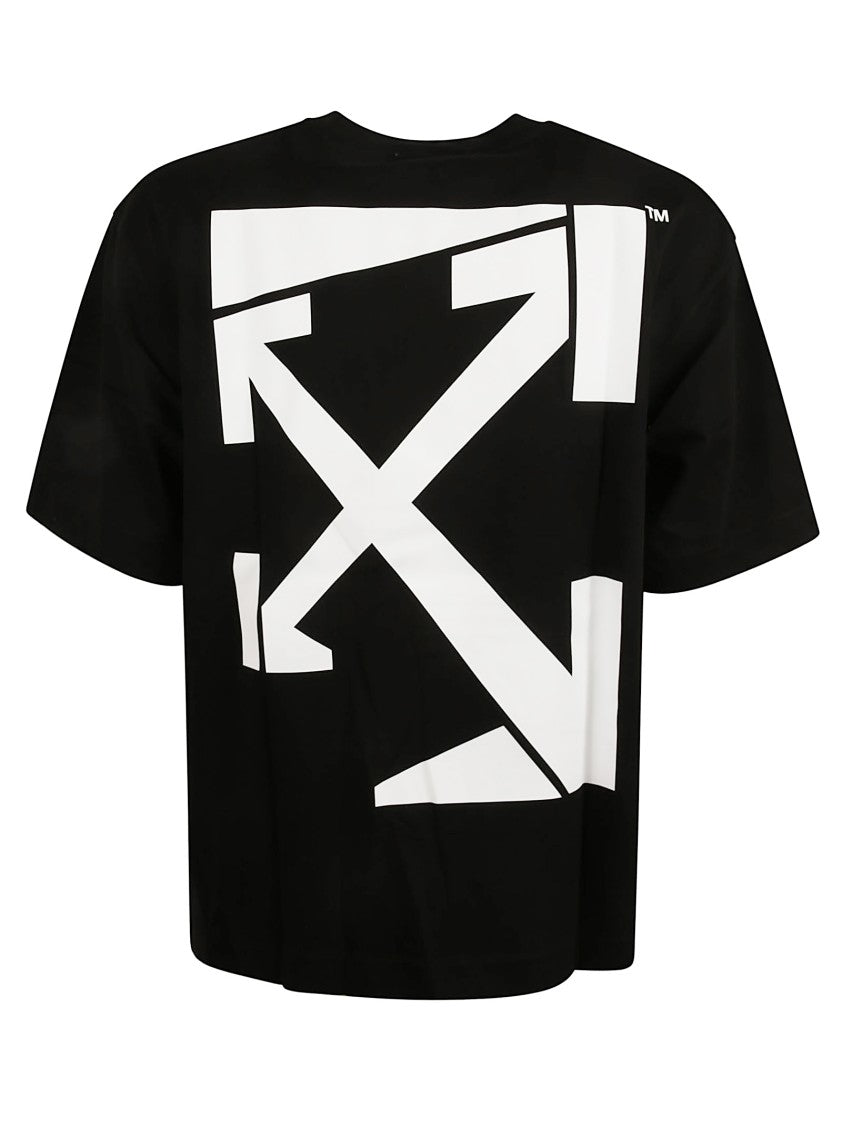 Off-White Run Arrow Skate Logo T-Shirt With Urban Graphic Elements