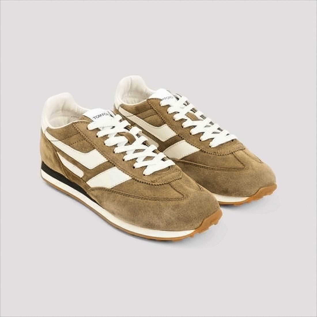 Tom Ford Suede Sneakers With Leather Accents