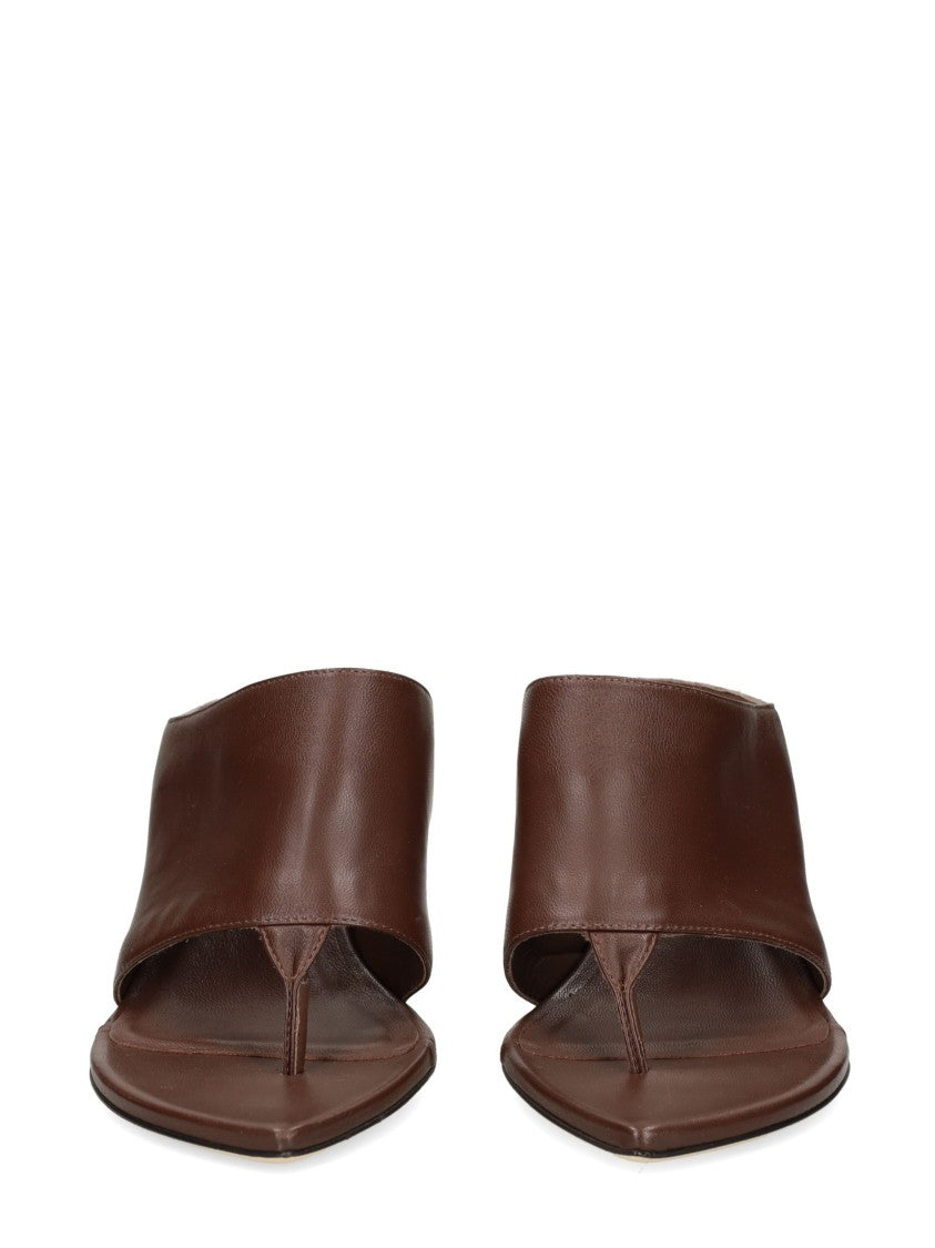 Vic Matié Baron Pointed Toe Kitten Heel Sandals