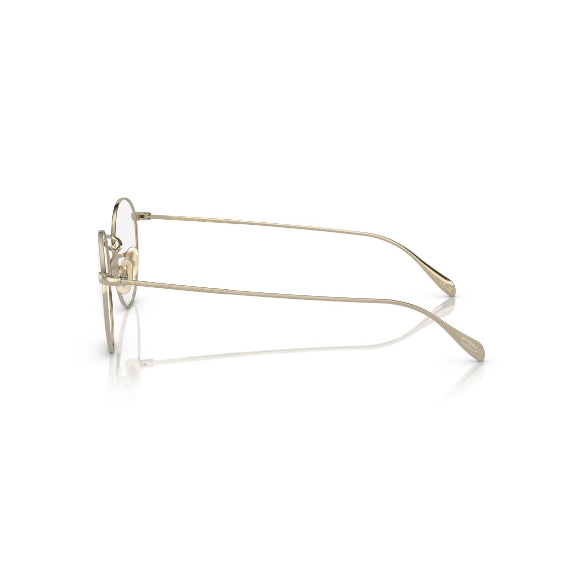 Oliver Peoples 0Ov1186 Thin Round Metal Frame Eyeglasses With Double Bridge