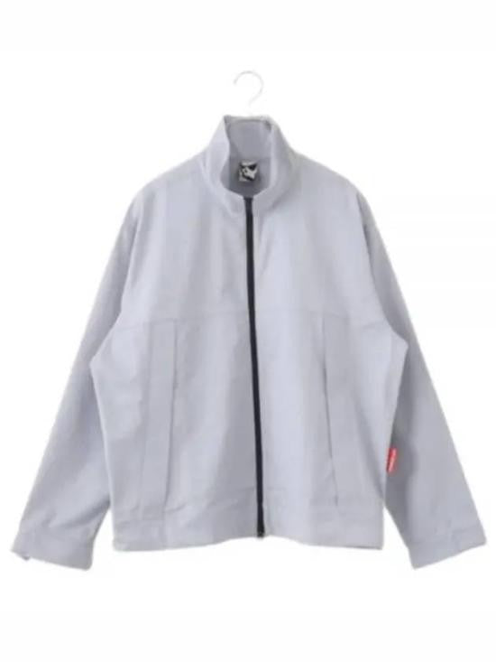 Gr10k High Collar Minimalist Jacket With Front Zipper Closure