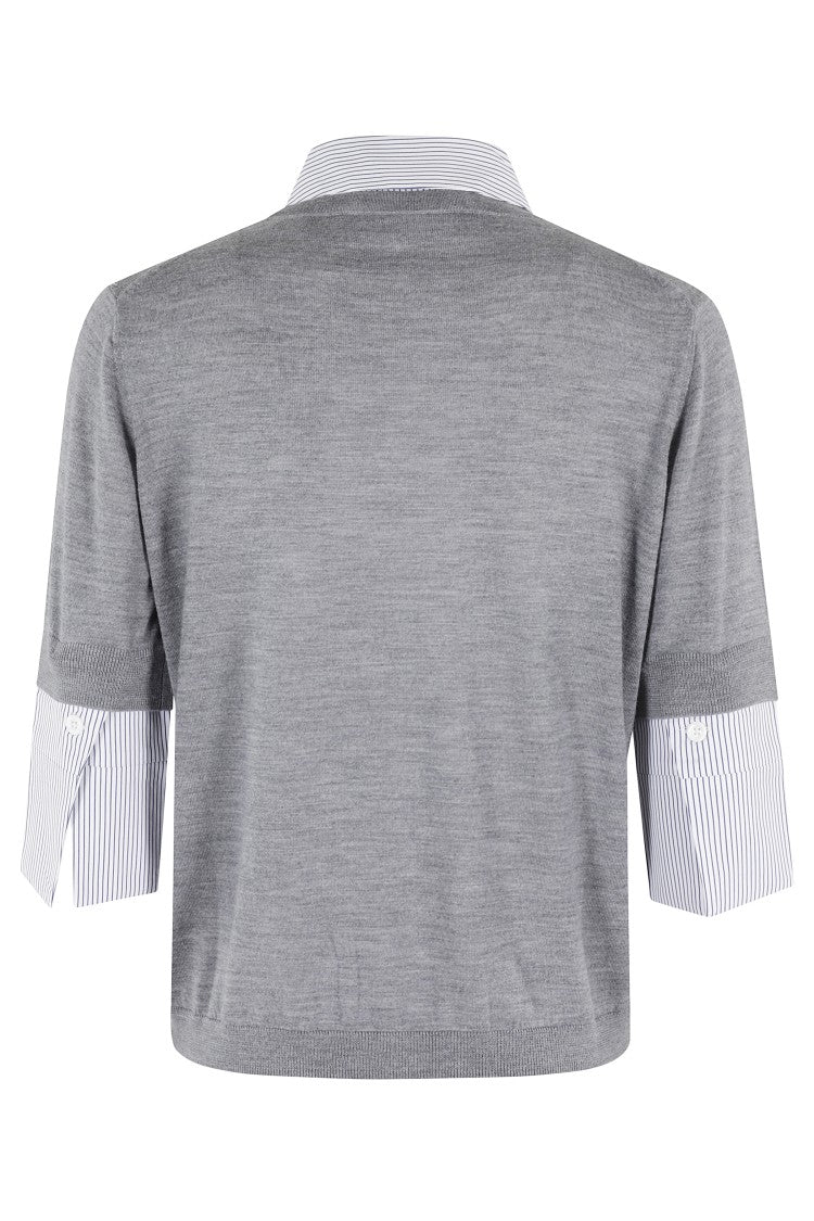 Semi Couture Chiara Boxy-Fit Wool Top