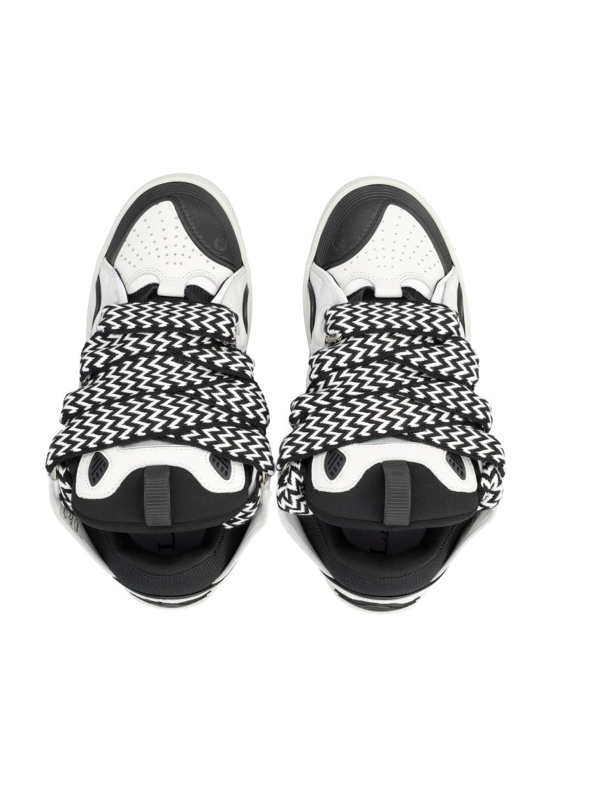 Lanvin Low-Top Sneakers With Oversized Black And White Laces