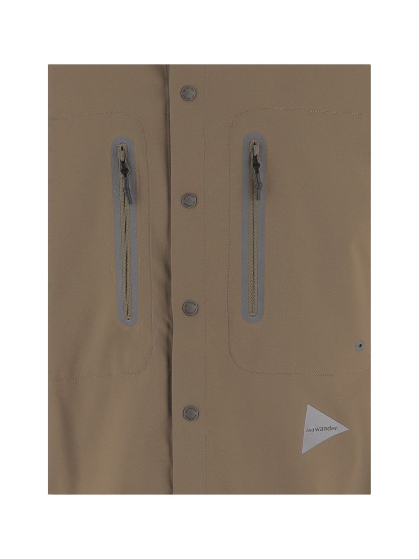 And Wander Nylon Shirt With Contrast Back Panel
