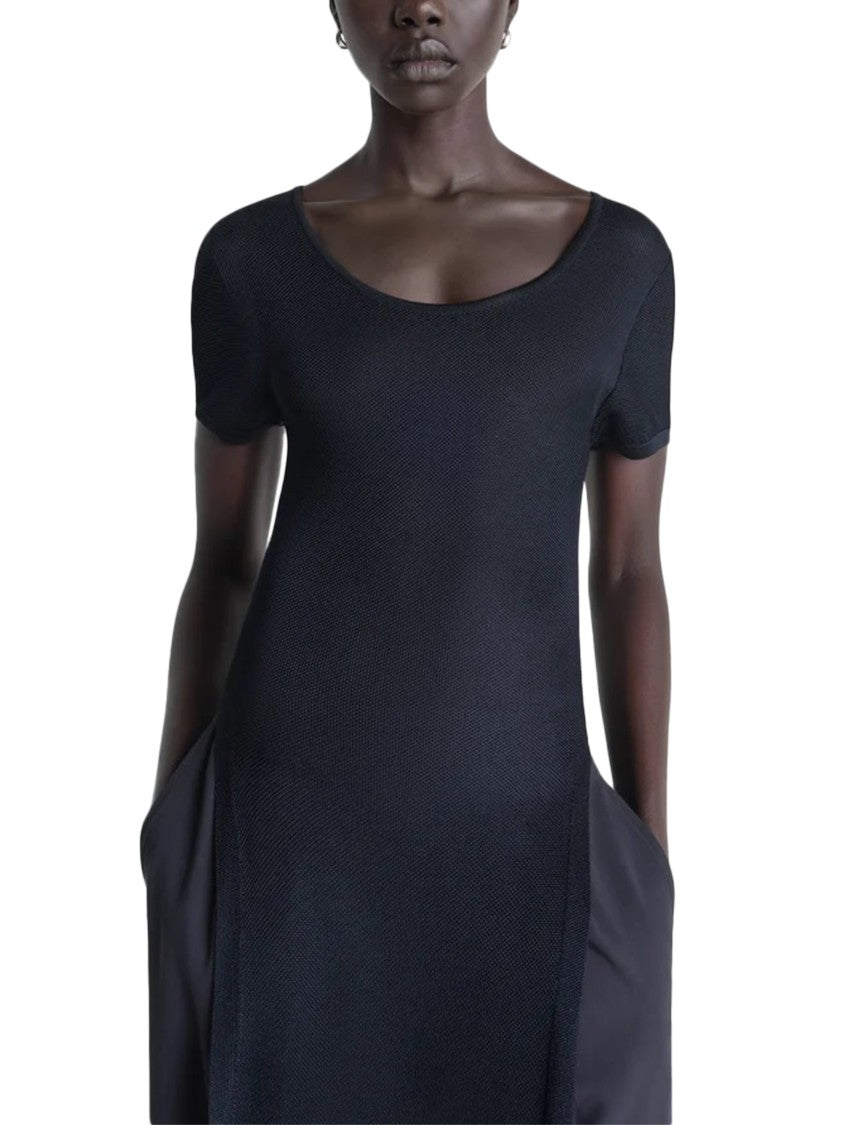 Lemaire Ankle-Length Column Dress With Textured Panels