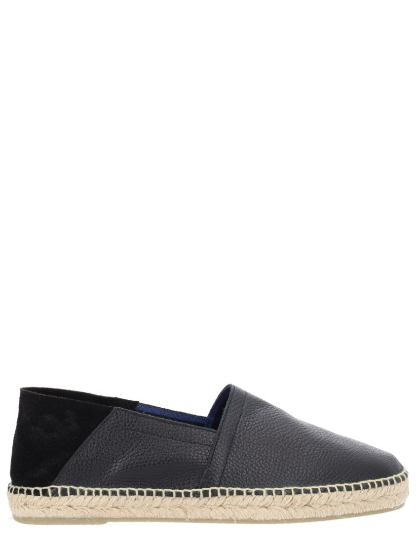 Castaner Slip-On Bovine Leather Jute Espadrilles