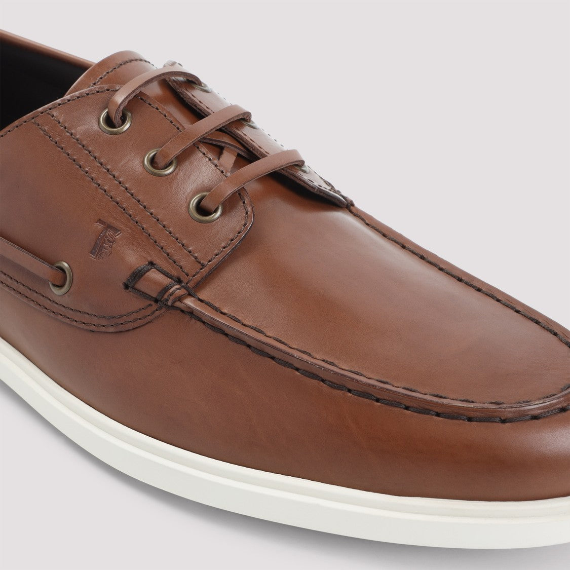 Tod's Teak Brown Leather Boat Loafer