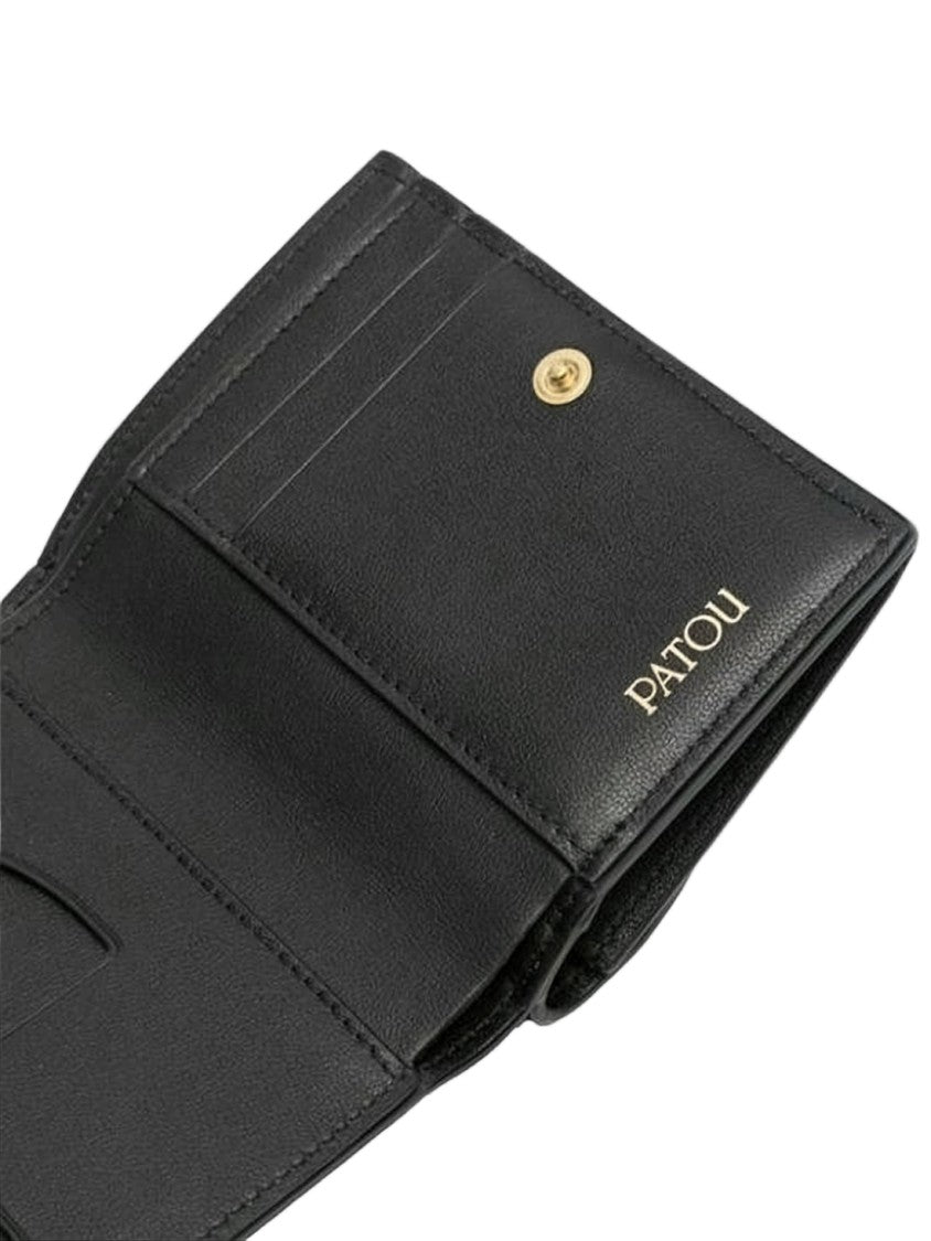 Patou Compact Bifold Wallet In Smooth Calf Leather