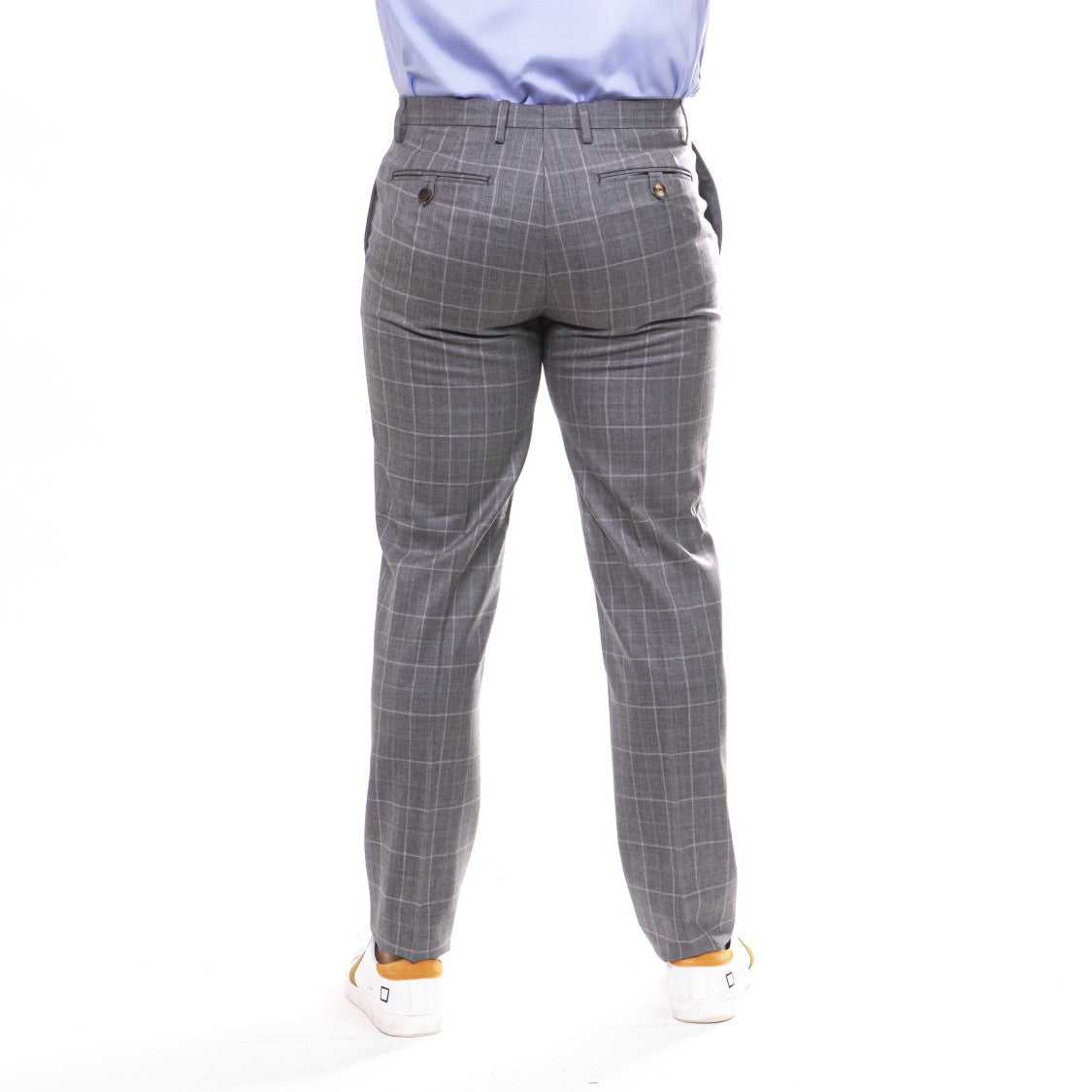 Etro Roma Grey Windowpane Check Two-Piece Suit