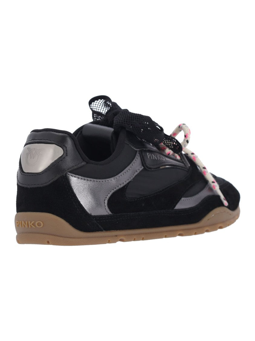Pinko Black Yulia 01 Calf Leather Sneakers
