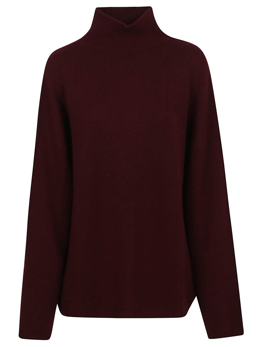 Allude Burgundy Cashmere Sweater