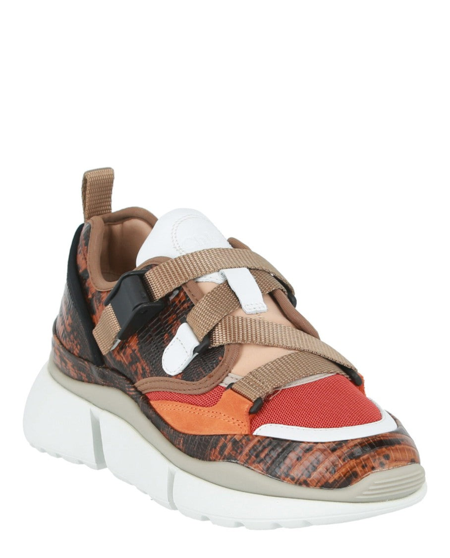 Chloé Sonnie Leather Low-Top Sneakers