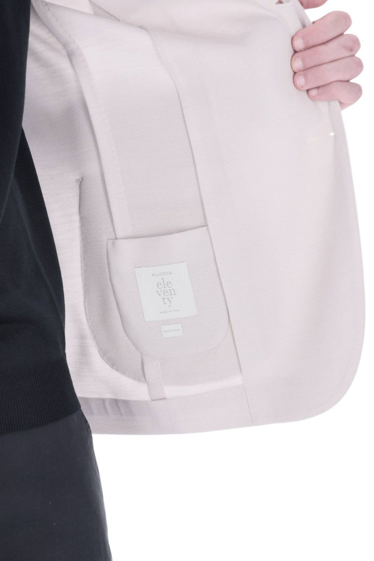Eleventy Beige Australis Super 150S Wool Blazer