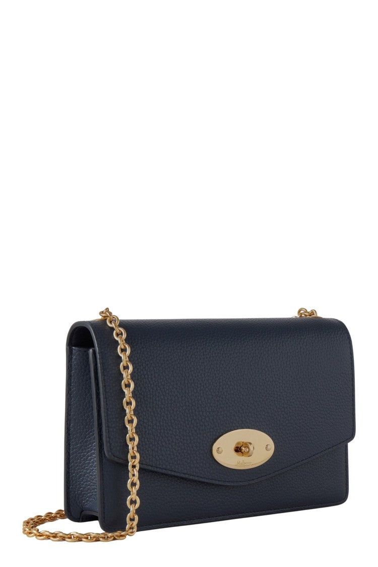 Mulberry Darley Classic Grain Small Shoulder Bag With Removable Chain Strap