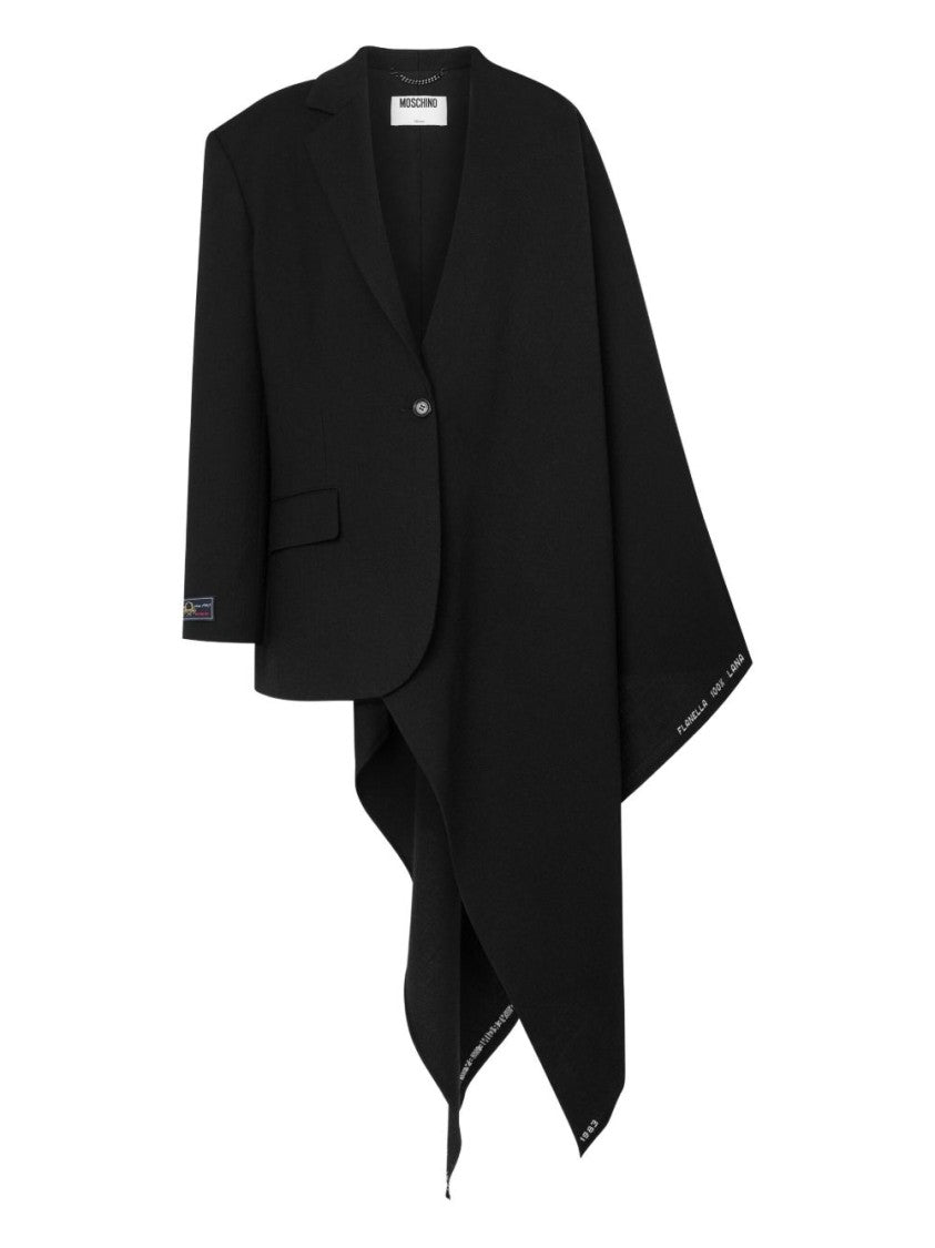 Moschino Asymmetric Drape Jacket