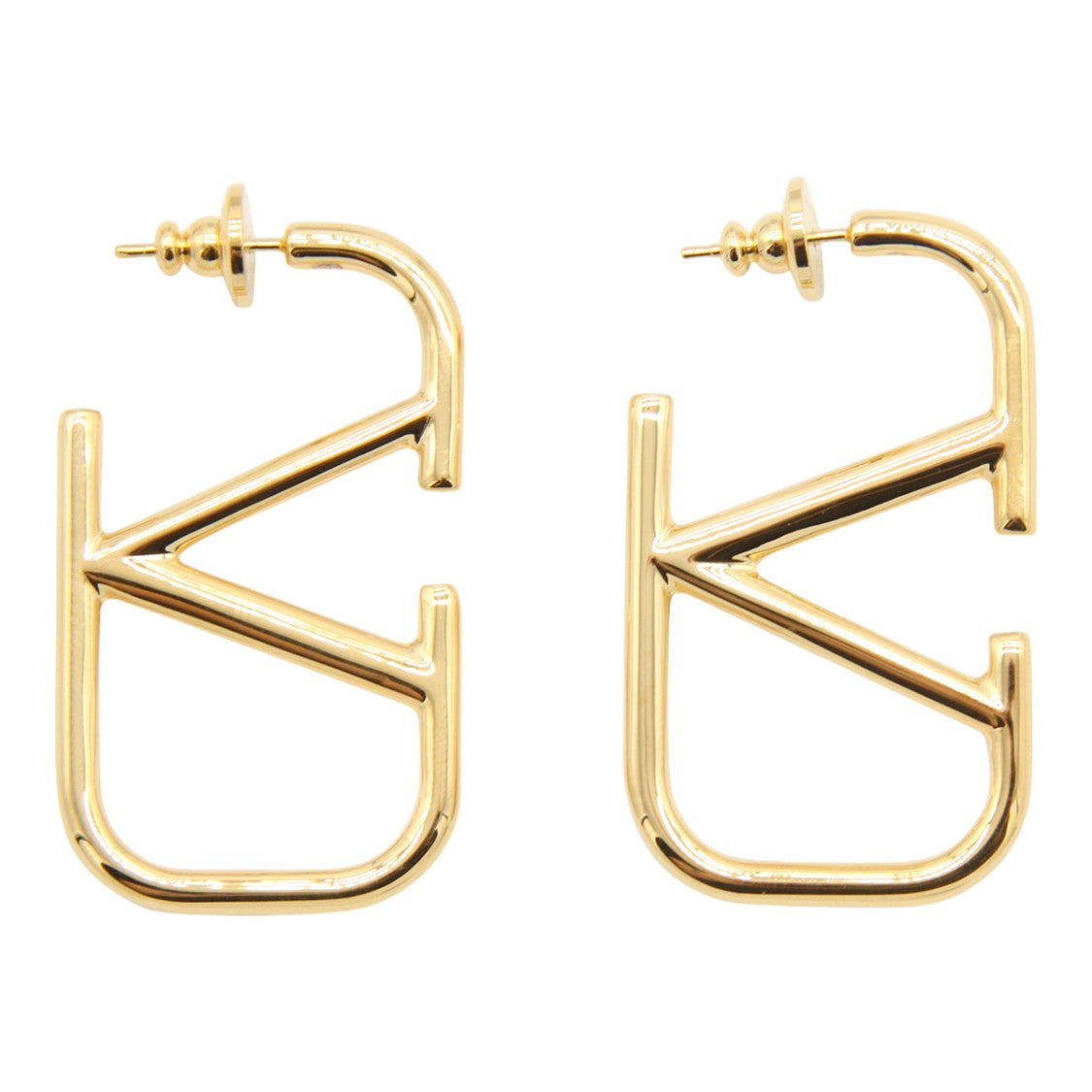 Valentino Garavani Gold-Tone Geometric Earrings With Angular Design