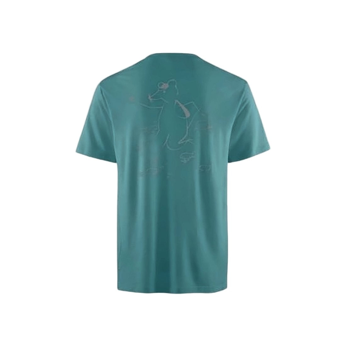 Klattermusen Relaxed Fit Teal T-Shirt With Subtle Logo