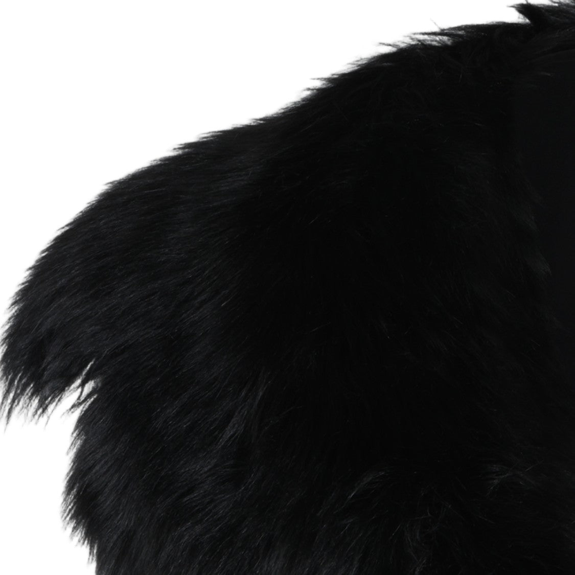 Blumarine Long Tailored Coat With Dramatic Fur Collar