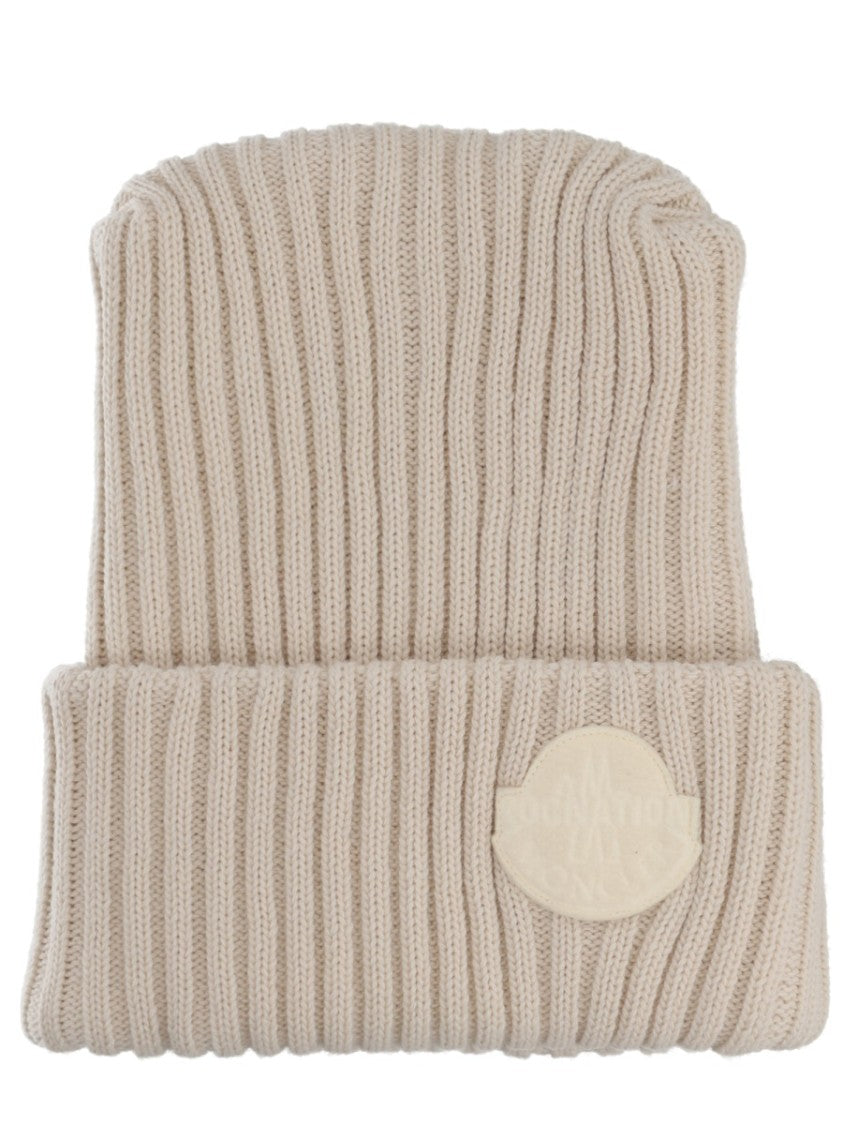 Moncler Genius Ribbed Virgin Wool Cap With Folded Cuff