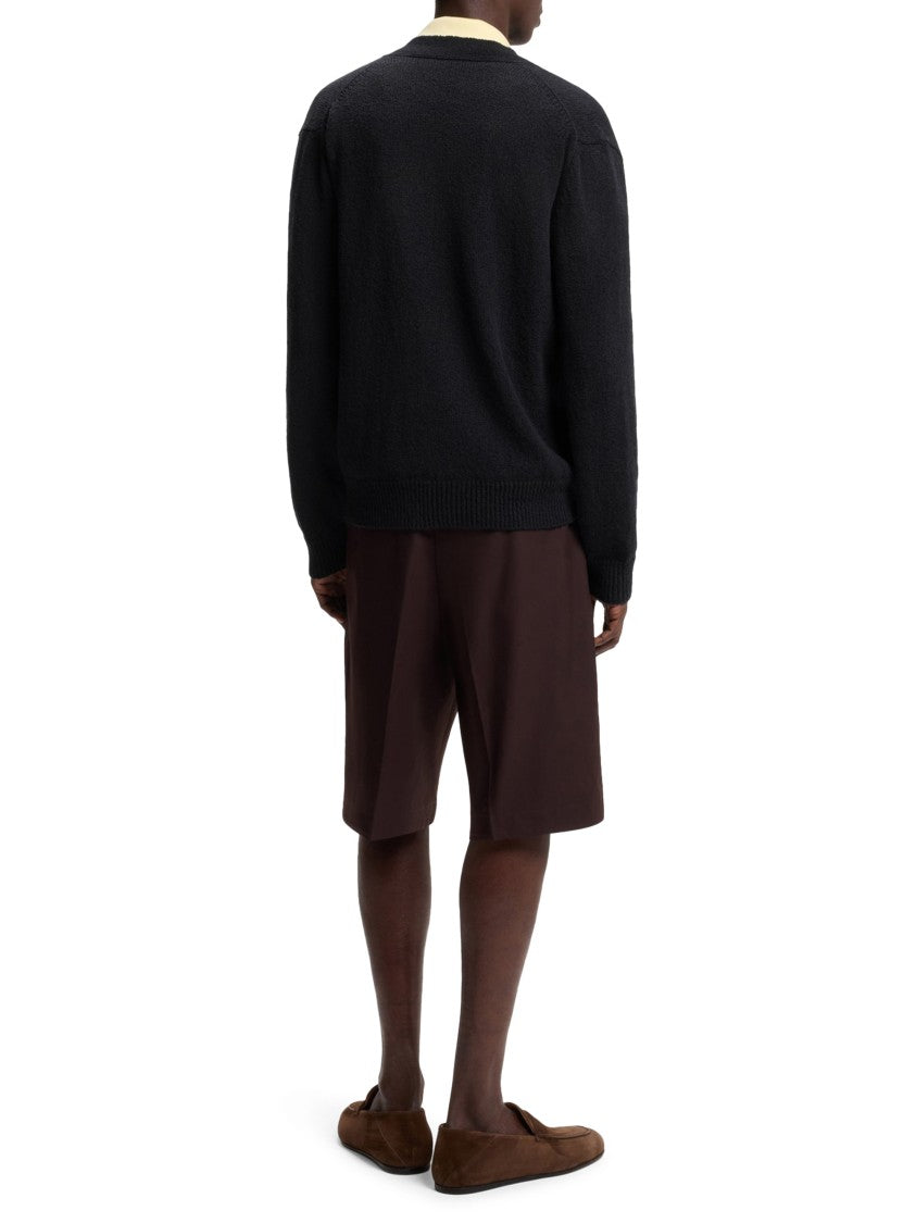 Boss Black Nivo Db Textured Button-Up Cardigan