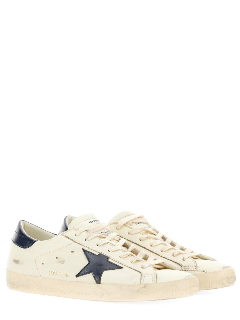 Golden Goose Superstar Distressed Goat Leather Sneakers
