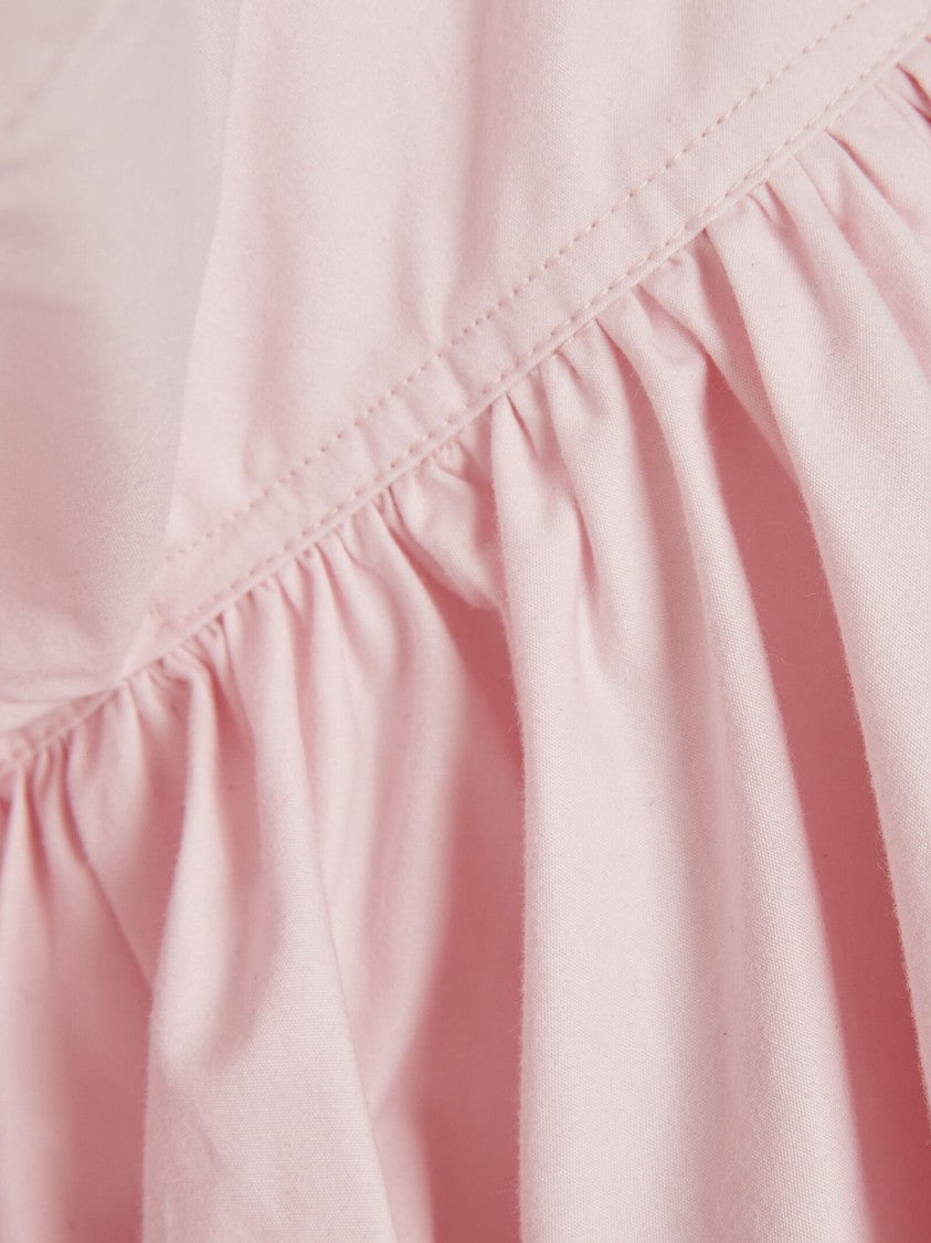 Jacquemus Pink Wrap Design Cotton Top