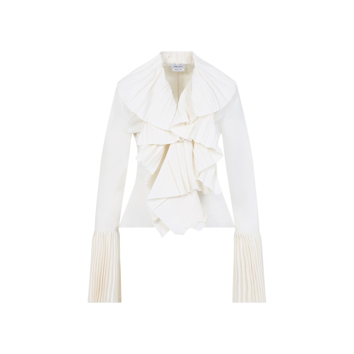 Alexander Mcqueen Ivory White Paper Shirt