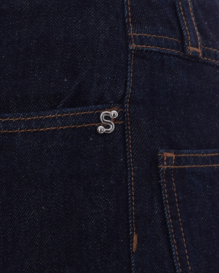 Sportmax Midnight Blue Oversize Jeans