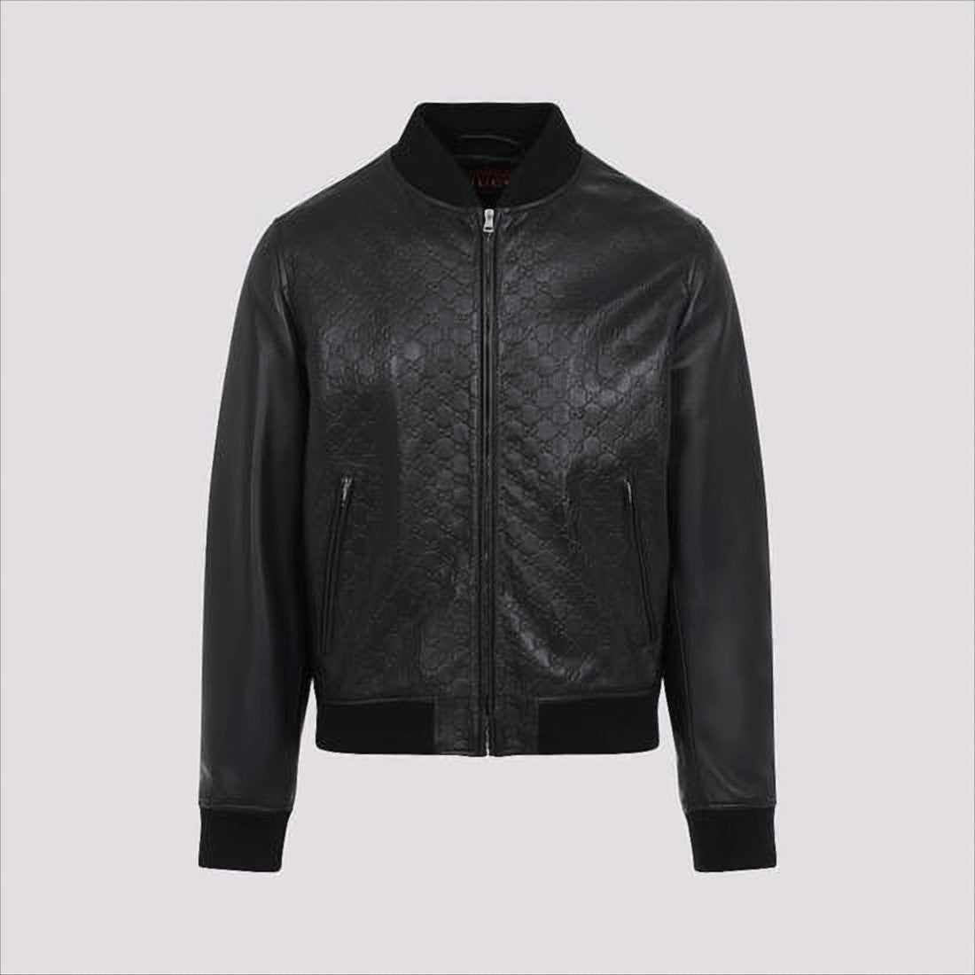 Gucci Textured Leather Bomber Jacket